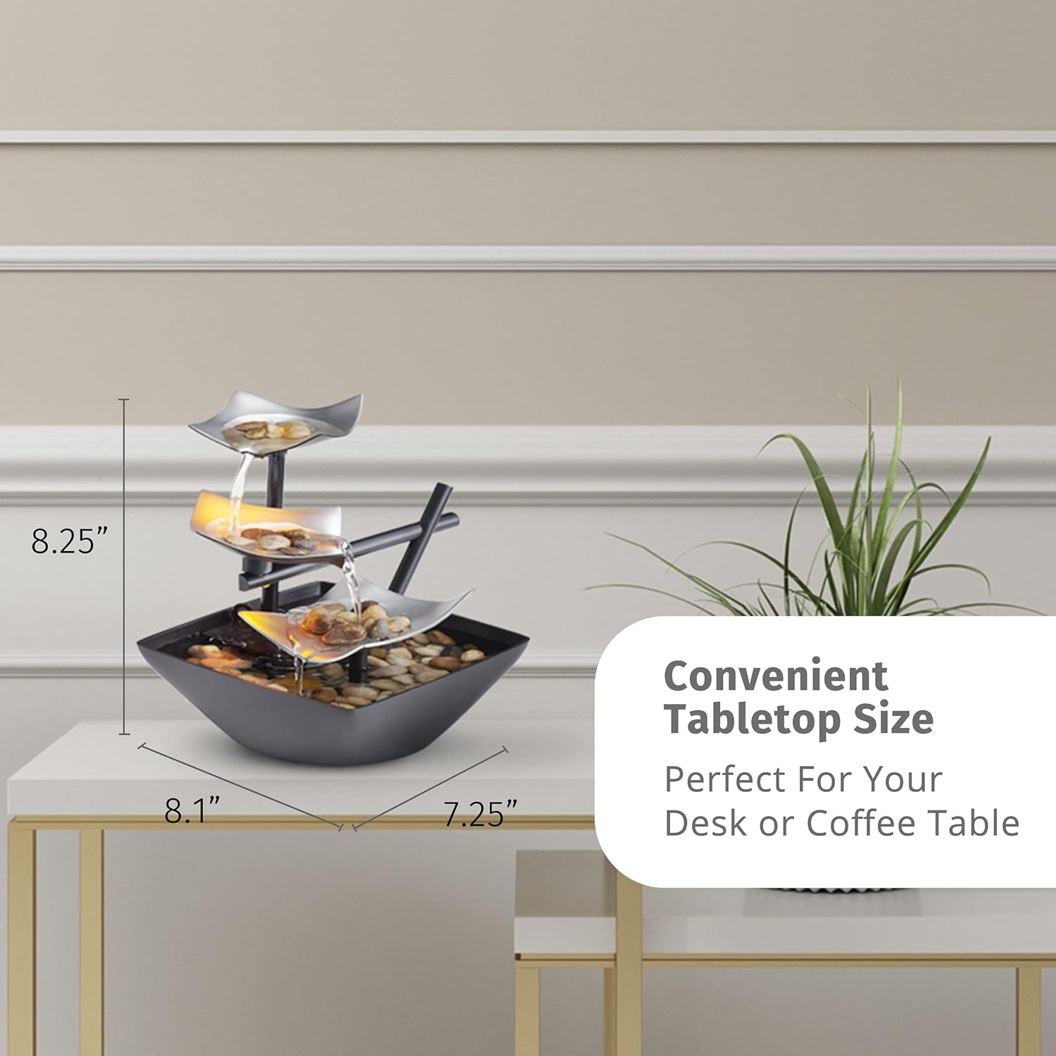 Tabletop Water Fountain, Home Décor