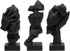 Trio of Thought Statues Home Decor 