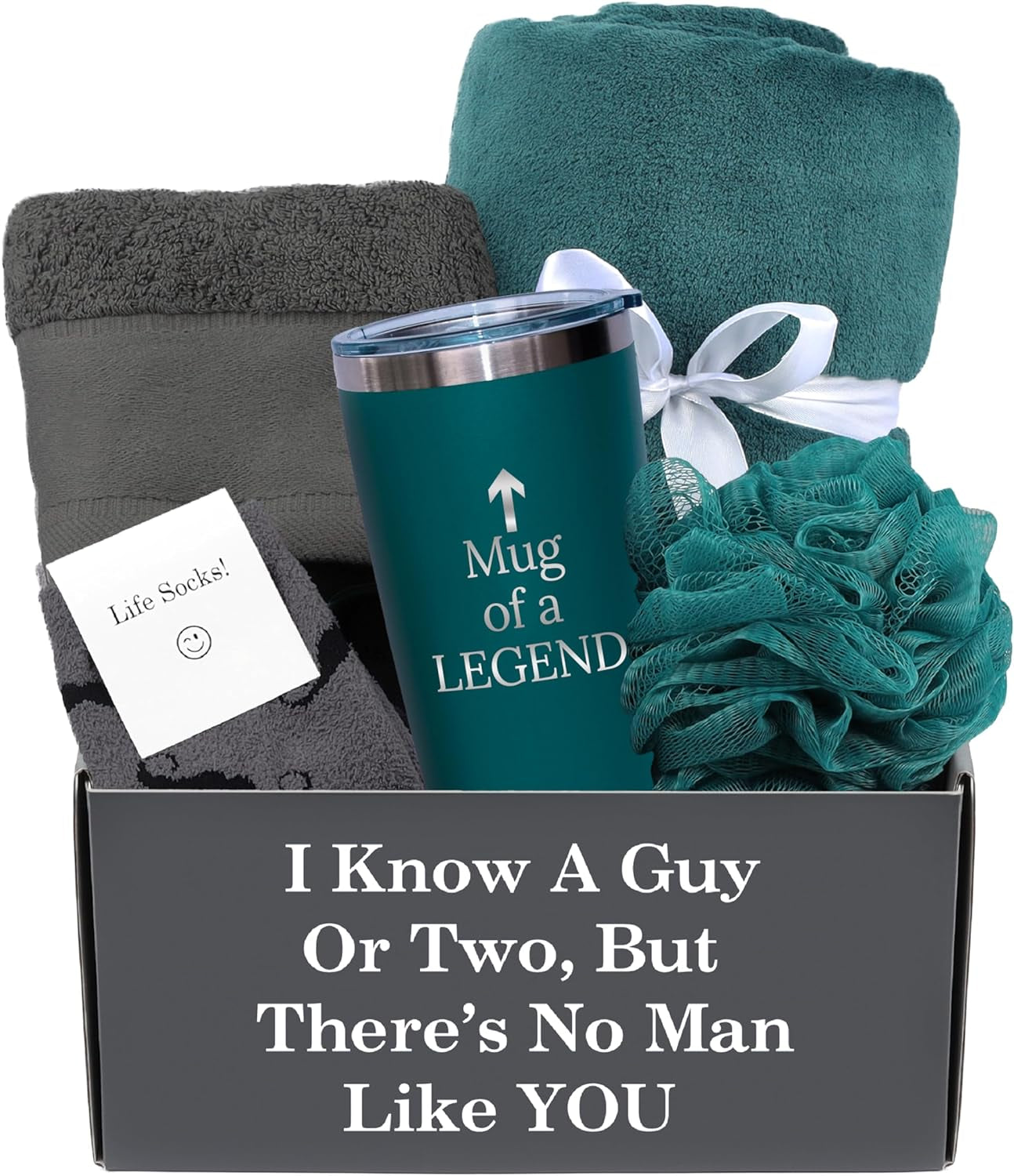 Men Gift Set - Unique Gift Box for Men - Outstanding Birthday Gifts for Men, Thoughtful Gifts for Dad, Popular Gifts for Boyfriend & Thank You Gifts for Men - the Premium Gift Baskets for Men