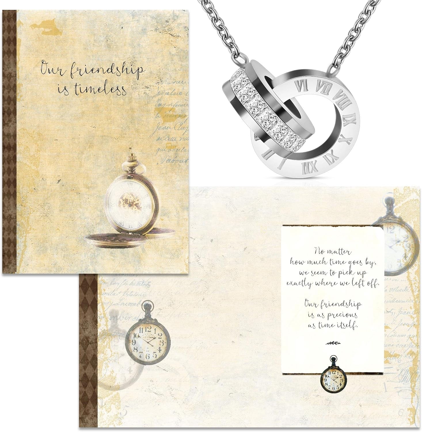 Double Circle Necklace Gift Set