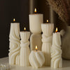 6 Pcs Small Pillar Candles