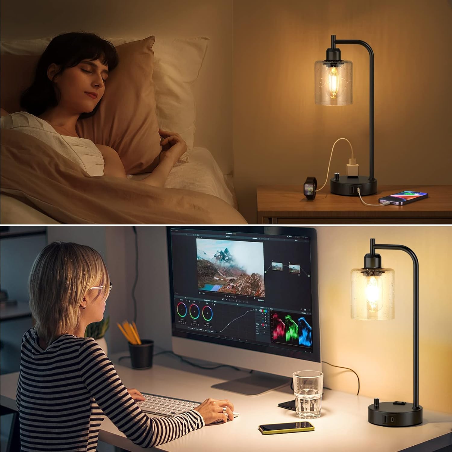 Industrial Table Lamps for Bedrooms 