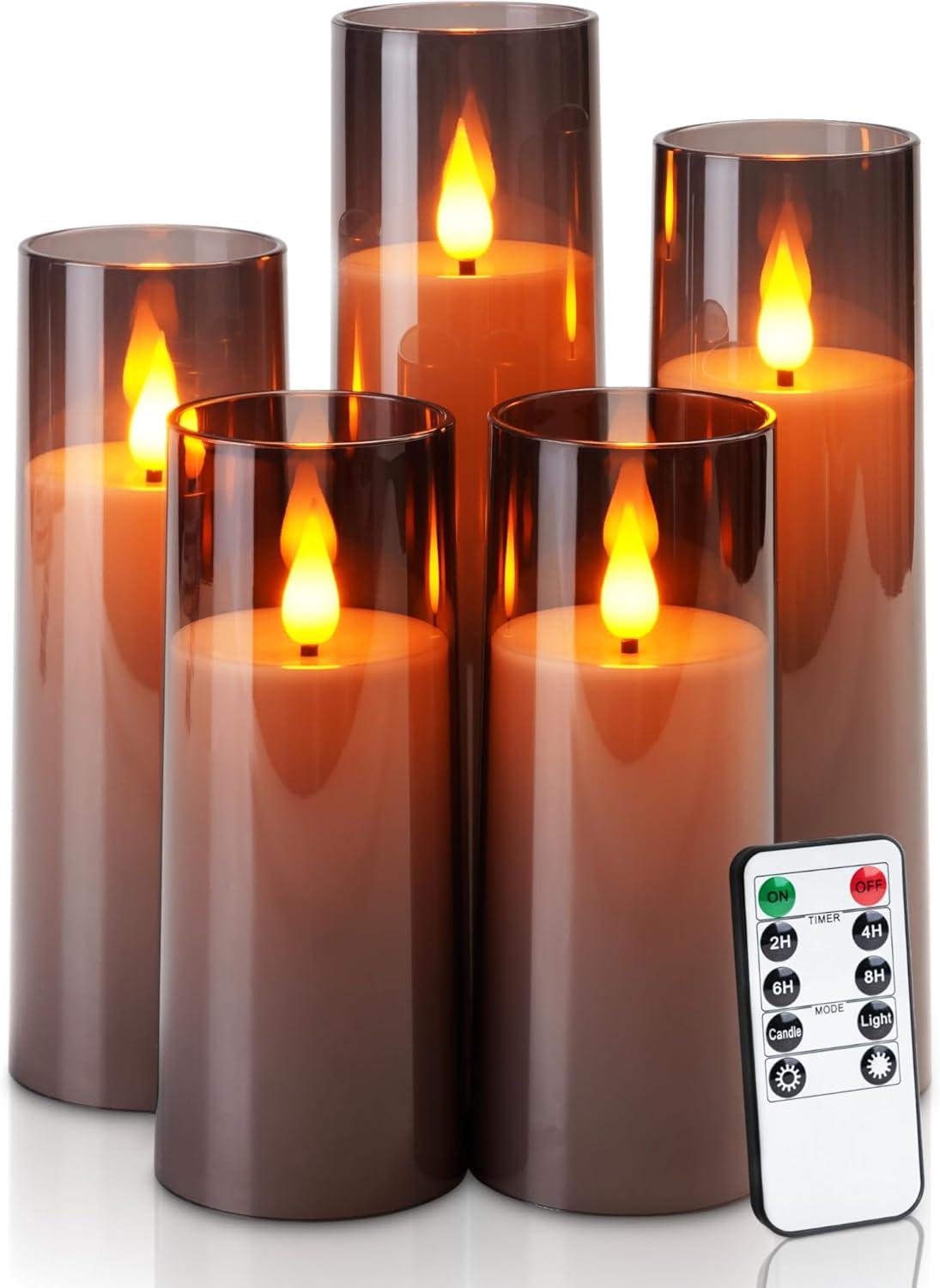 Grey Flameless Candles