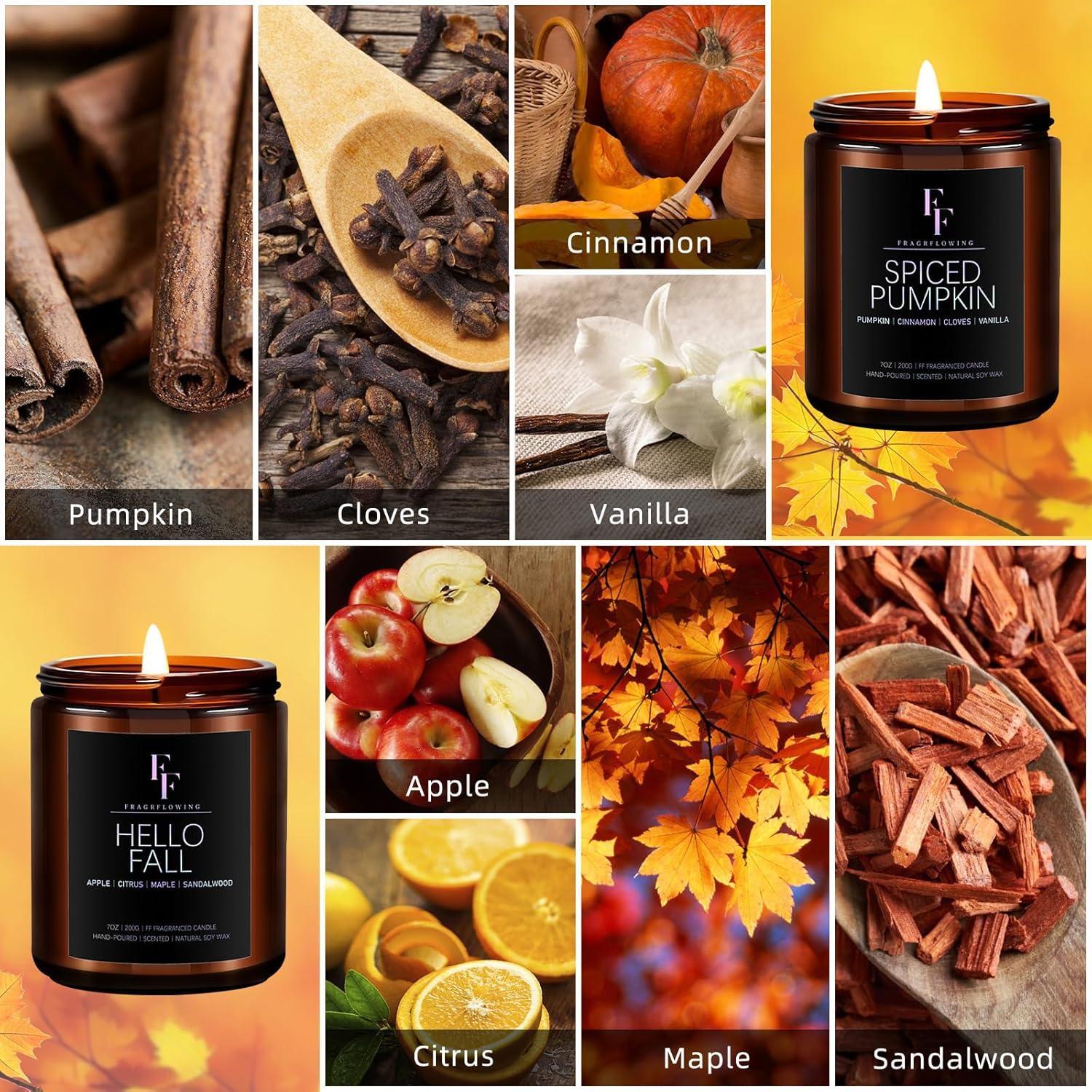 Fall Candles Set