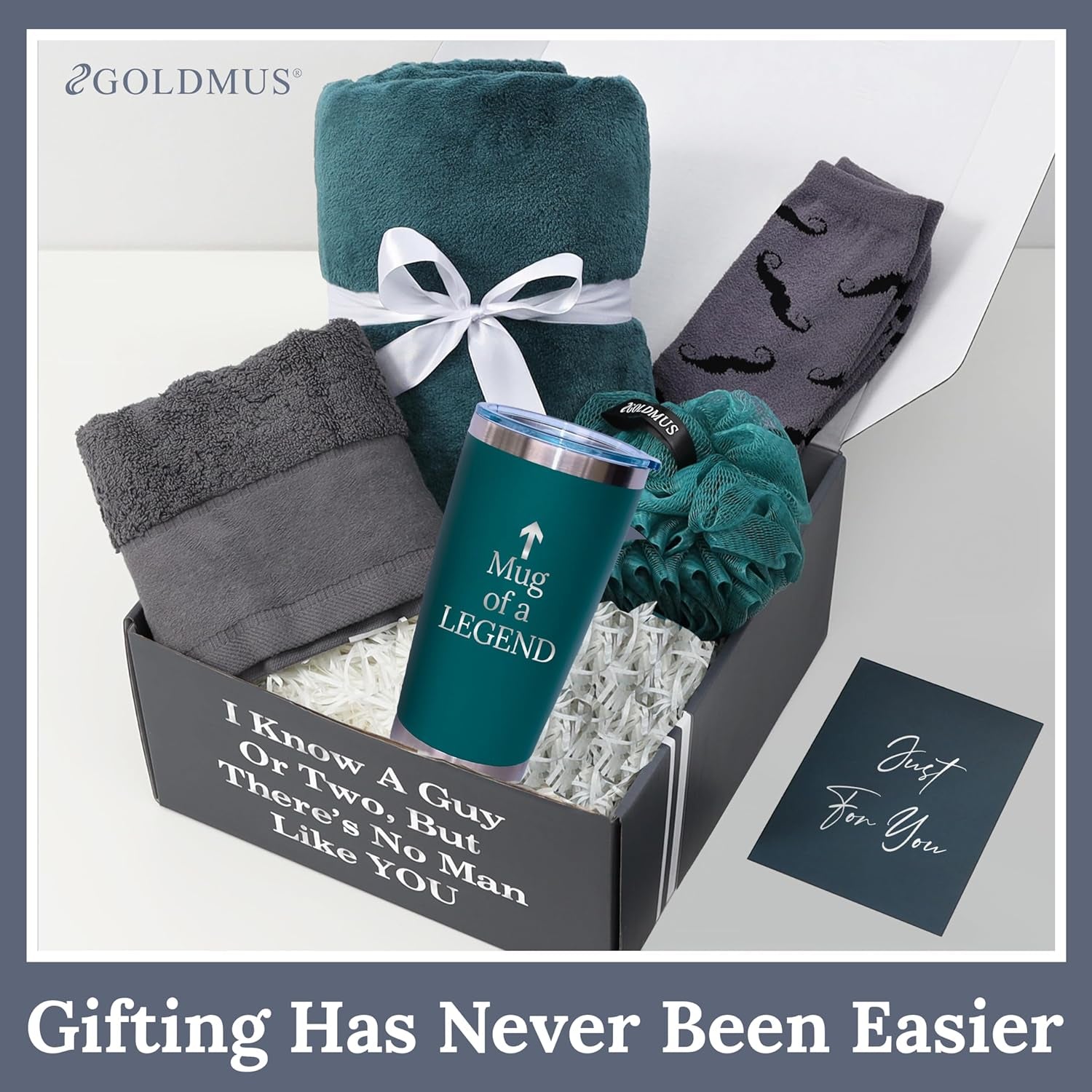 Men Gift Set - Unique Gift Box for Men - Outstanding Birthday Gifts for Men, Thoughtful Gifts for Dad, Popular Gifts for Boyfriend & Thank You Gifts for Men - the Premium Gift Baskets for Men