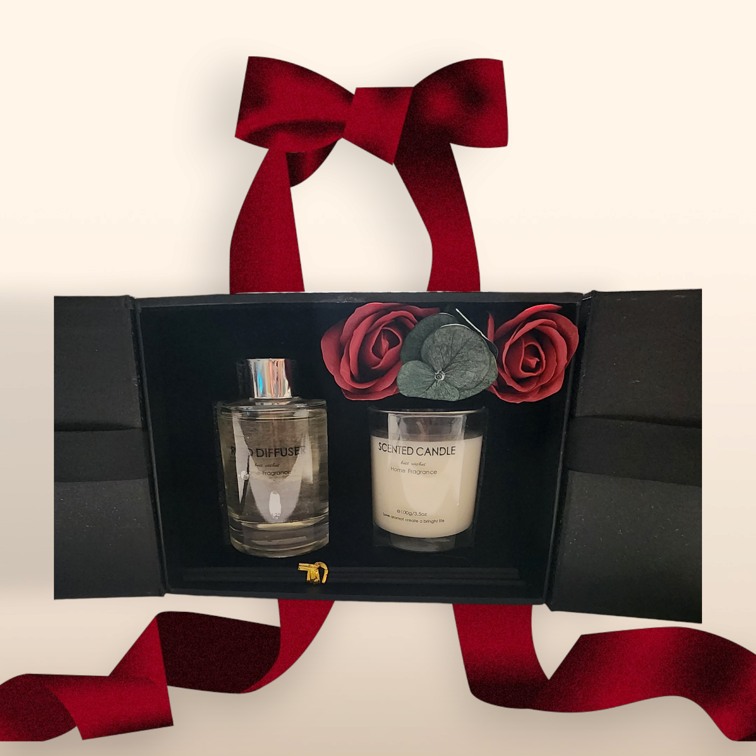 Fresh Rose Garden Candle and diffuser Gift Set