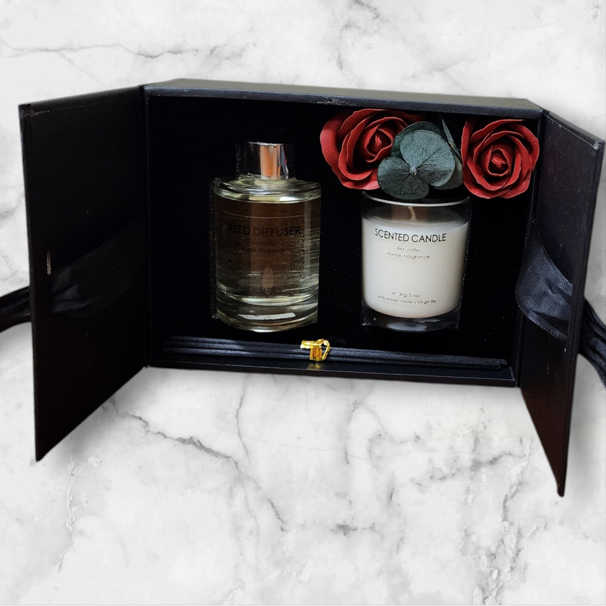 Fresh Rose Garden Candle and diffuser Gift Set