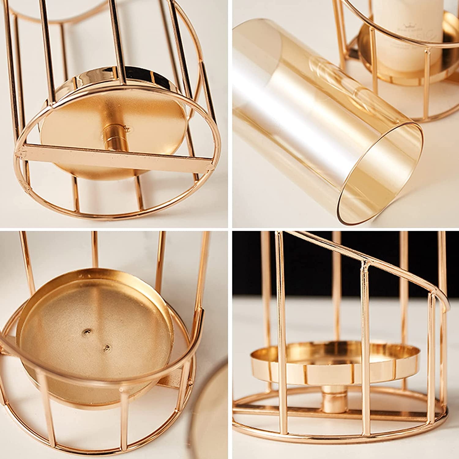 Metal Wire Candle Holder Set of 2